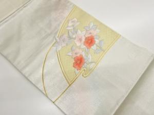 金駒刺繍椿模様名古屋帯